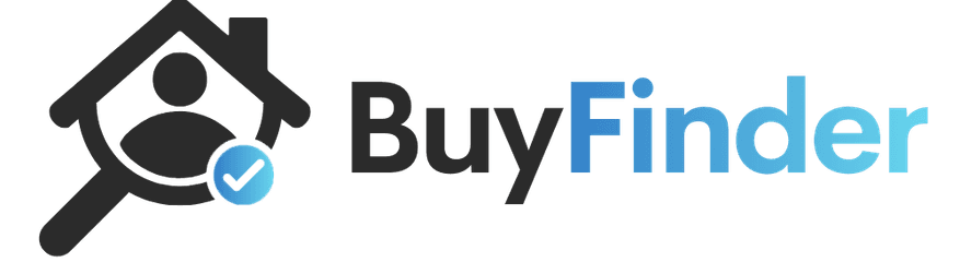 BuyFinder logo from the live website